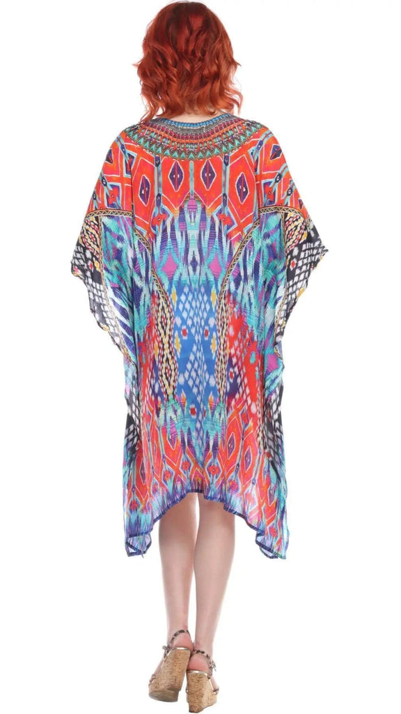 Trendy V-Neckline Maxi Silk Dress - La Moda Clothings