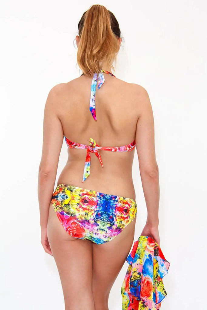 Flower Garden Bikini LMS - 004 BK - La Moda Clothings