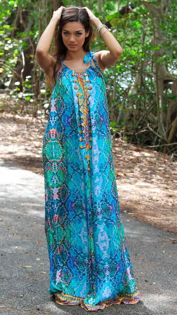 Neck Lace / Hatler Neck Dress For Beach Cover Up - La Moda Clothings