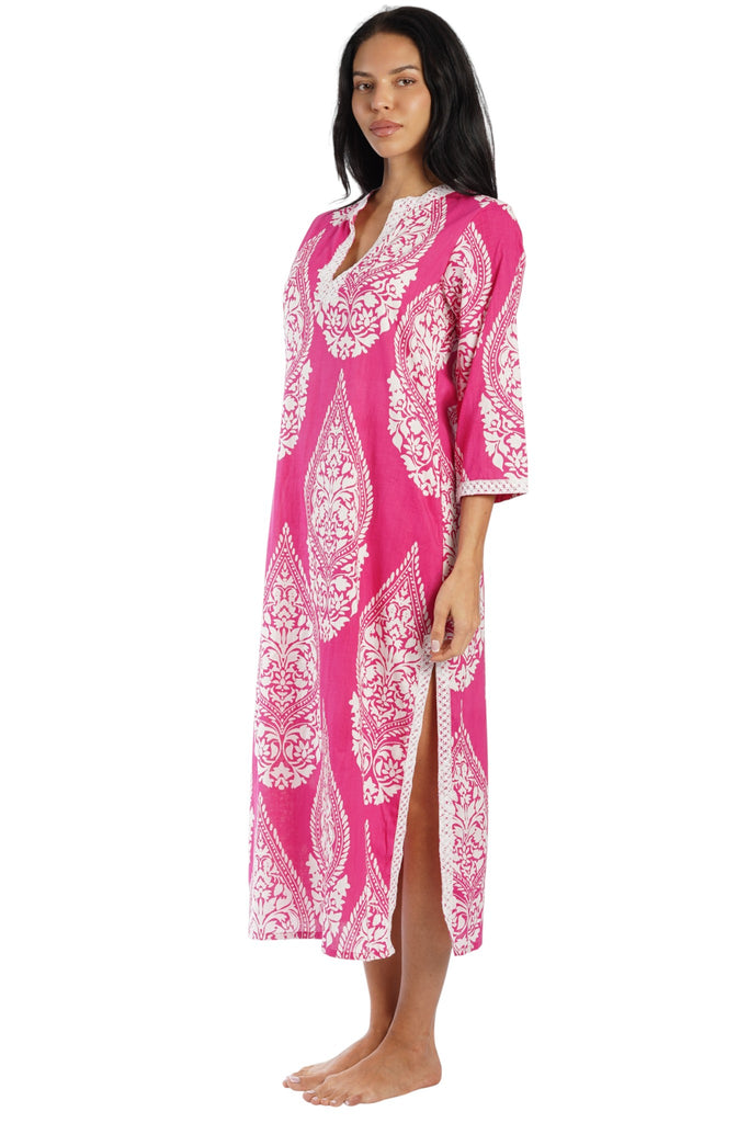 Luxury Printed Resort Midi Dress | Boutique Wholesale Vacation Wear  La Moda Clothing