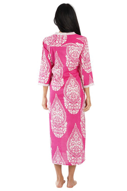 Luxury Printed Resort Midi Dress | Boutique Wholesale Vacation Wear  La Moda Clothing