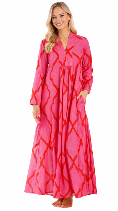 Luxury Printed Resort Maxi Dress | Boutique Wholesale Vacation Wear  La Moda Clothing