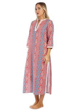 Luxury Printed Caftan Dress for Boutiques | Resort & Vacation Wear Wholesale  La Moda Clothing