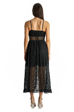Lace Romper Dress with Shorts - La Moda Clothing