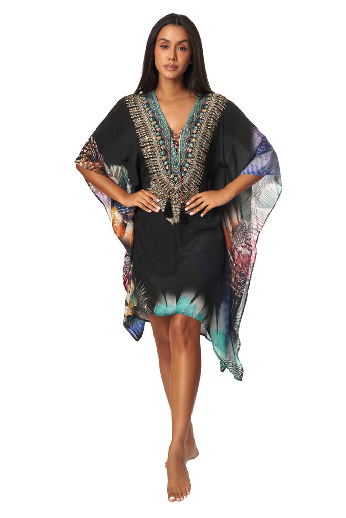 Womens Designer Silk Kaftans - La Moda Clothing
