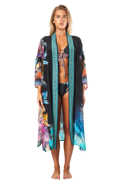 Kimono Cover Up Cape - La Moda Clothing