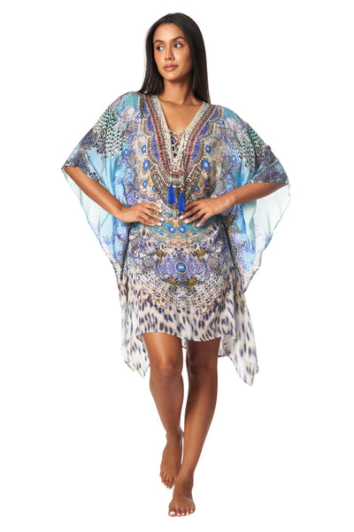 Luxury Silk Caftan Dress