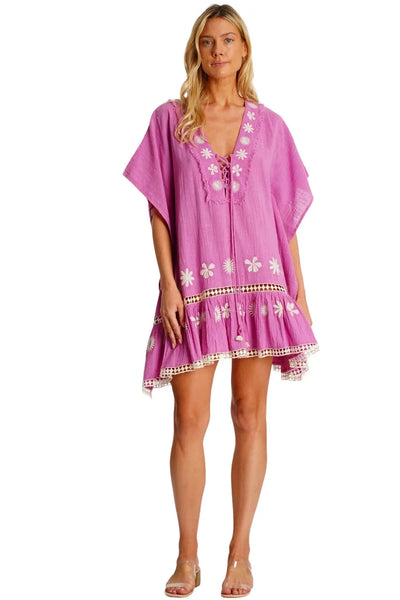 Embroidered Cover Up Caftan  La Moda Clothing