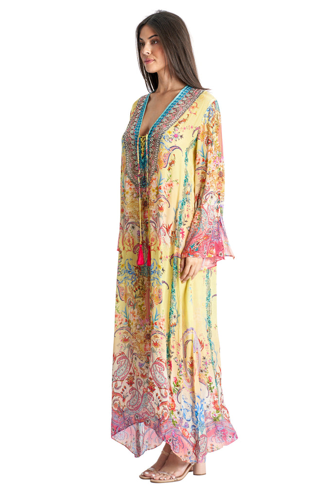 Silk Kaftan Dresses - La Moda Clothing