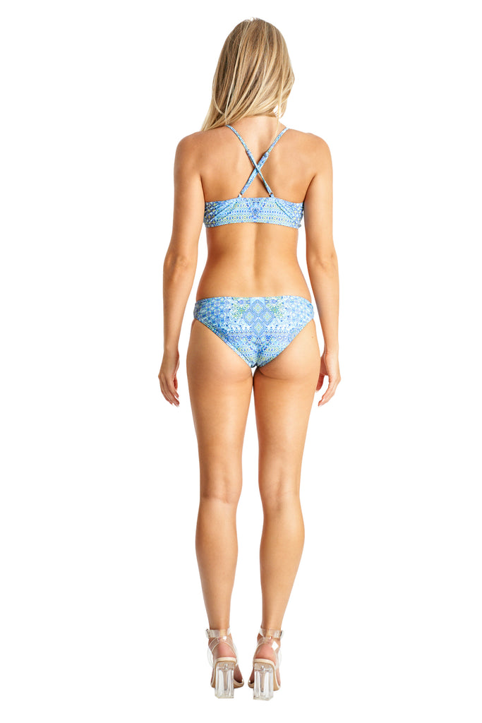Bralette Top Bikini Set with Center Ring detail