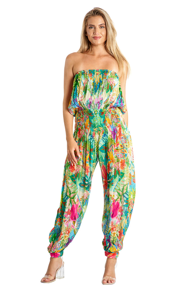 Hippie Bohemian Jumpsuits with Front Pockets