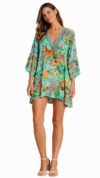 Mini Cover Up Dress  La Moda Clothing