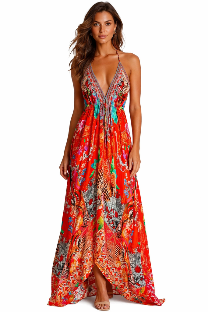 Maxi Dress Vestidos Tropicales 2019 Tropical Paisley Print Halter Maxi Dress Wholesale Pack Of Maxi Dress Vestidos Tropicales 2019 Tropical Paisley Print Halter Maxi Dress Wholesale Pack Of