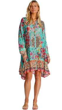 Flowy Shirt Dress  La Moda Clothing
