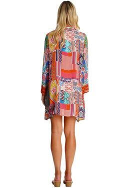 MixMatch Print Long Tunic  La Moda Clothing