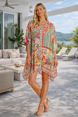 Front Button Caftan: A Stylish and Comfortable Choice  La Moda Clothing