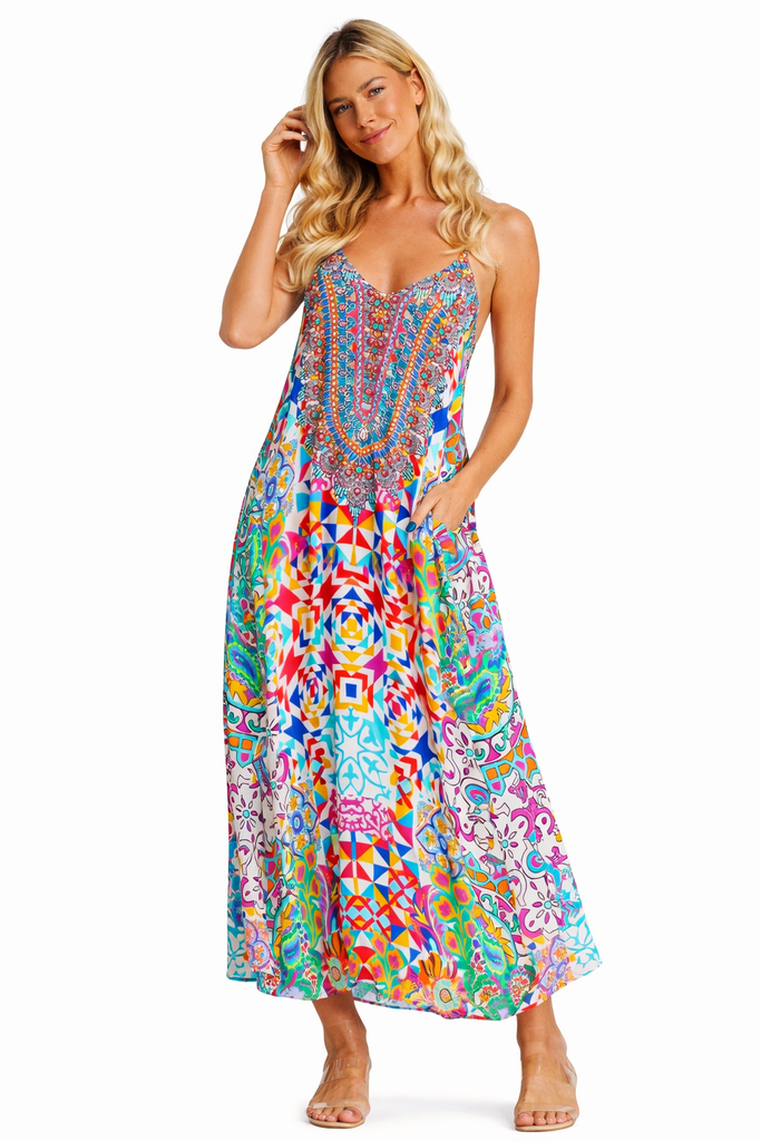 maxi dress supplier Flowing Resort Maxi Dress | Wholesale Pack of 4