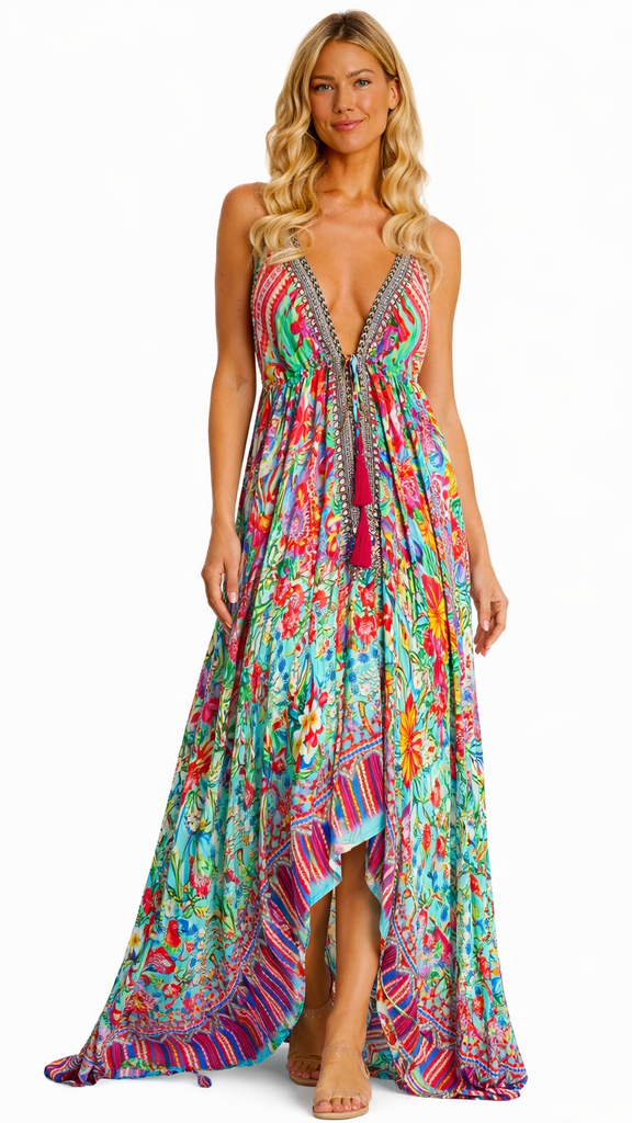 Flowing Resort Maxi Dress | Wholesale Pack of 4 | La Moda Clothing Flowing Resort Maxi Dress | Wholesale Pack of 4 | La Moda Clothing