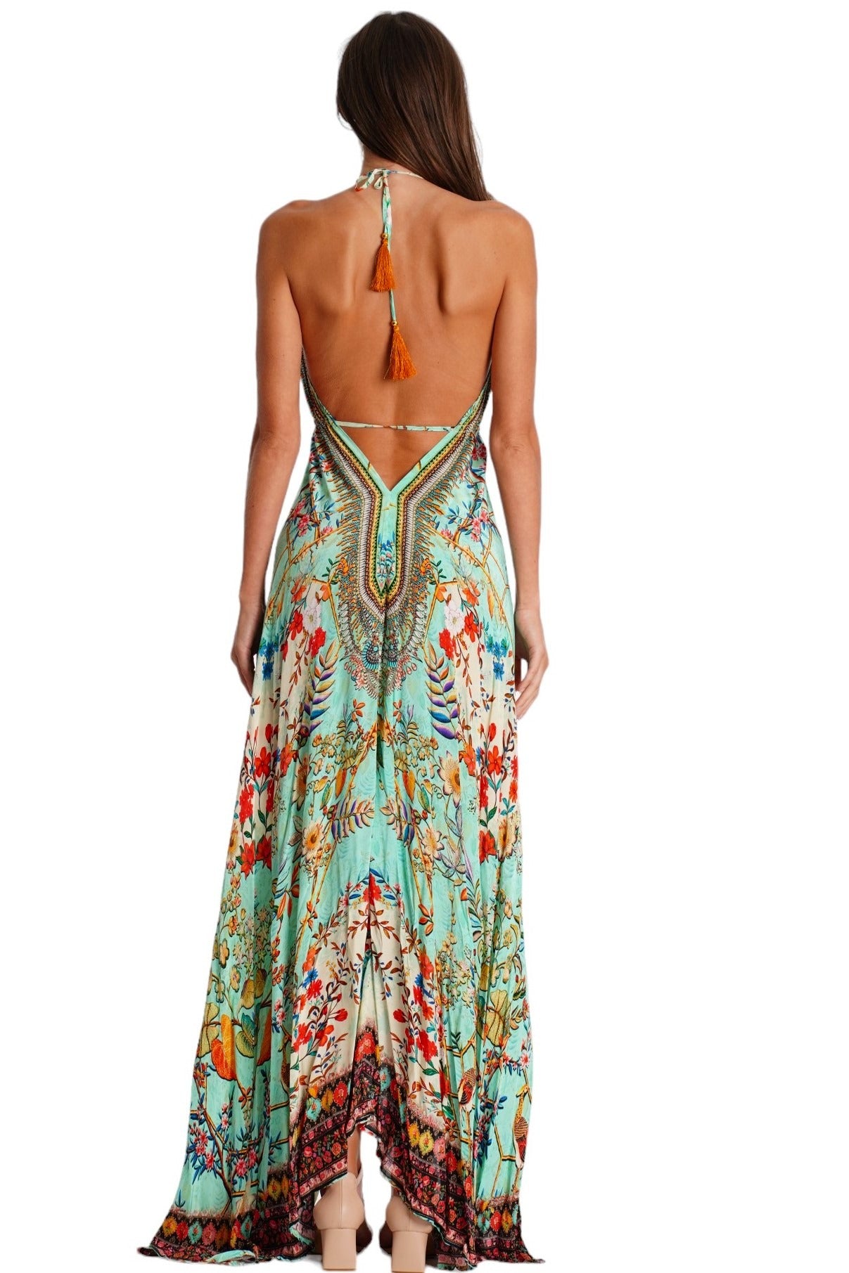 moda international maxi dress Resort Wholesale Color:Camel LX Swatch:#3d544a Ivory wedding night gown From Moda Tara