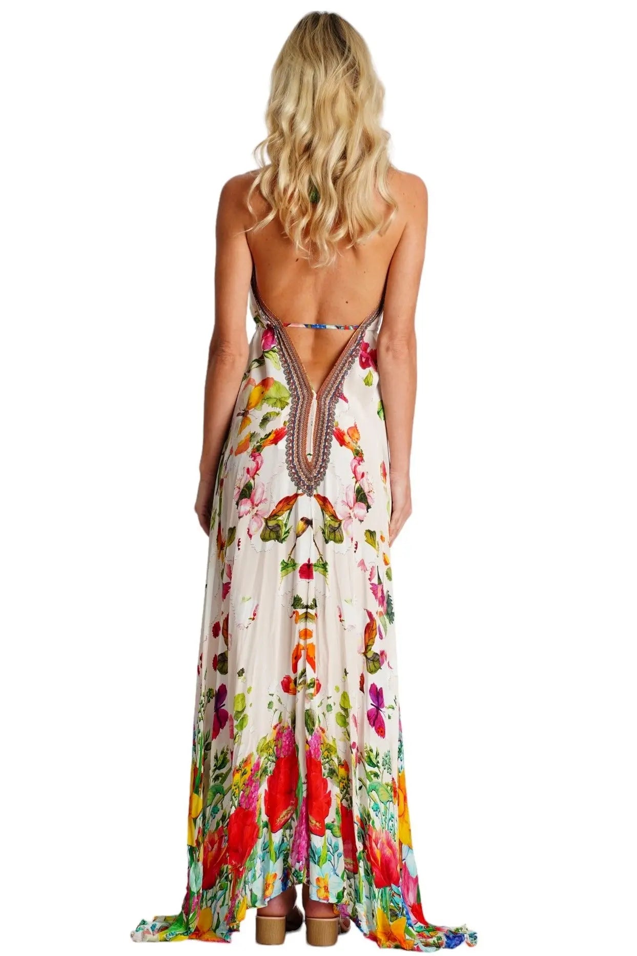 High-Low Halter Maxi Dress  La Moda Clothing