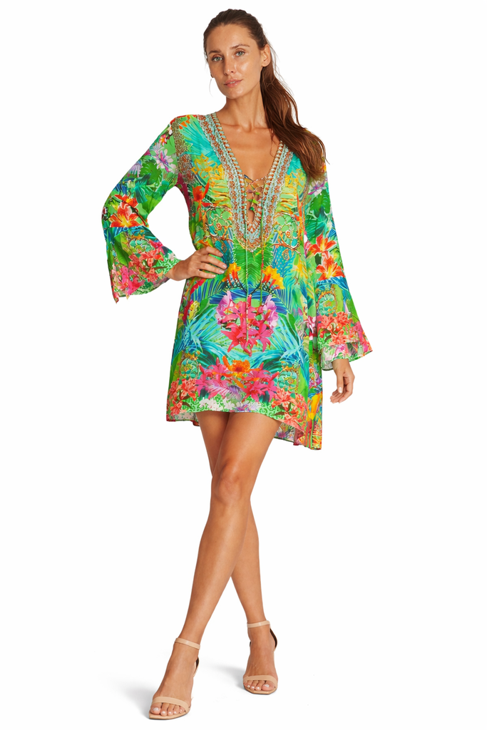 boho dresses wholesale Cream Boho Folk Midi Dress Wholesale