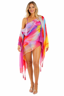 Luxury Beach Poncho Cover-Up – Tropical Resort Wear | Club Moda  La Moda Clothing