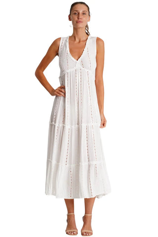 White Beach Dress  La Moda Clothing