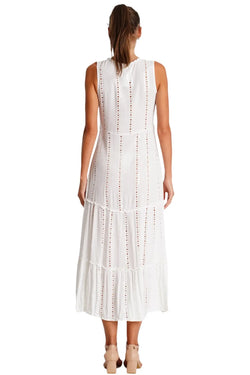 White Beach Dress  La Moda Clothing