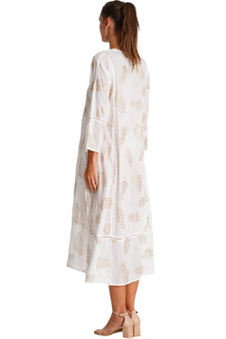 White Caftan Dress  La Moda Clothing