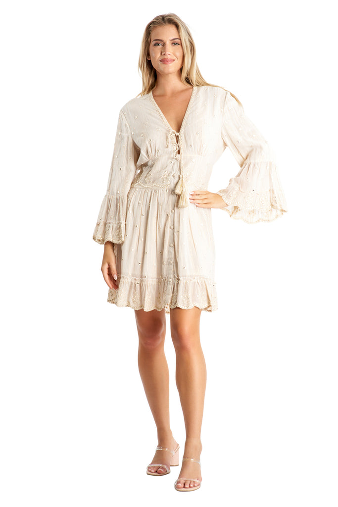 Off White Beach & Resort Dresses - La Moda Clothing