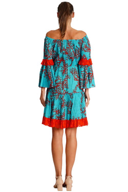 Off Shoulder Summer Mini Dress  La Moda Clothing