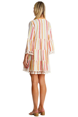 3/4 Sleeve Mini Dress  La Moda Clothing