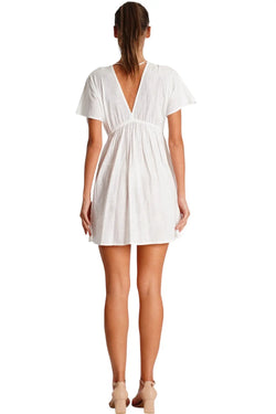 White Mini Dress  La Moda Clothing