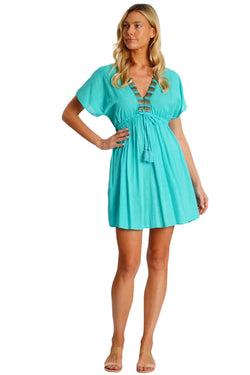 White Mini Dress  La Moda Clothing