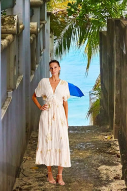 Long White Maxi Dress  La Moda Clothing