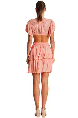 Cutout Mini Dress  La Moda Clothing