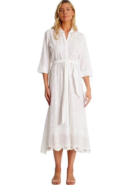 Maxi Shirt Dress  La Moda Clothing