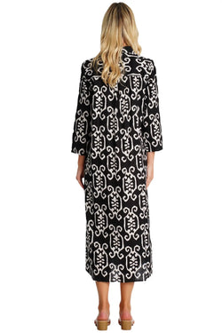 Maxi Shirt Dress  La Moda Clothing