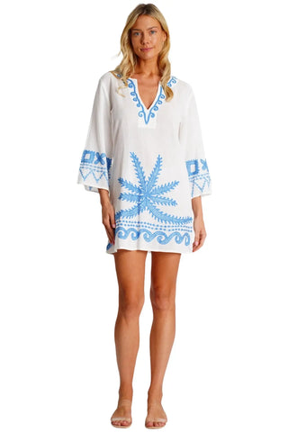 Embroidered Beach Cover Up  La Moda Clothing