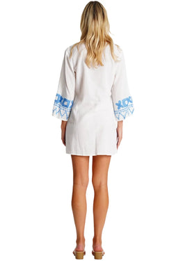 Embroidered Beach Cover Up  La Moda Clothing