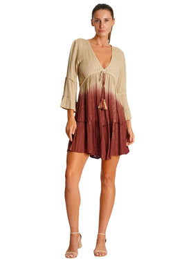 Dyed Mini Dress  La Moda Clothing