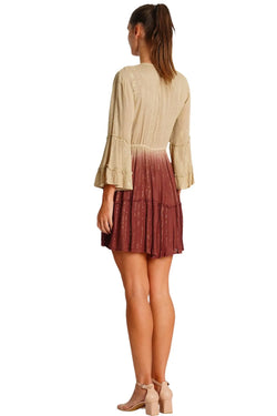 Dyed Mini Dress  La Moda Clothing