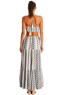Cut Out Maxi Dress  La Moda Clothing