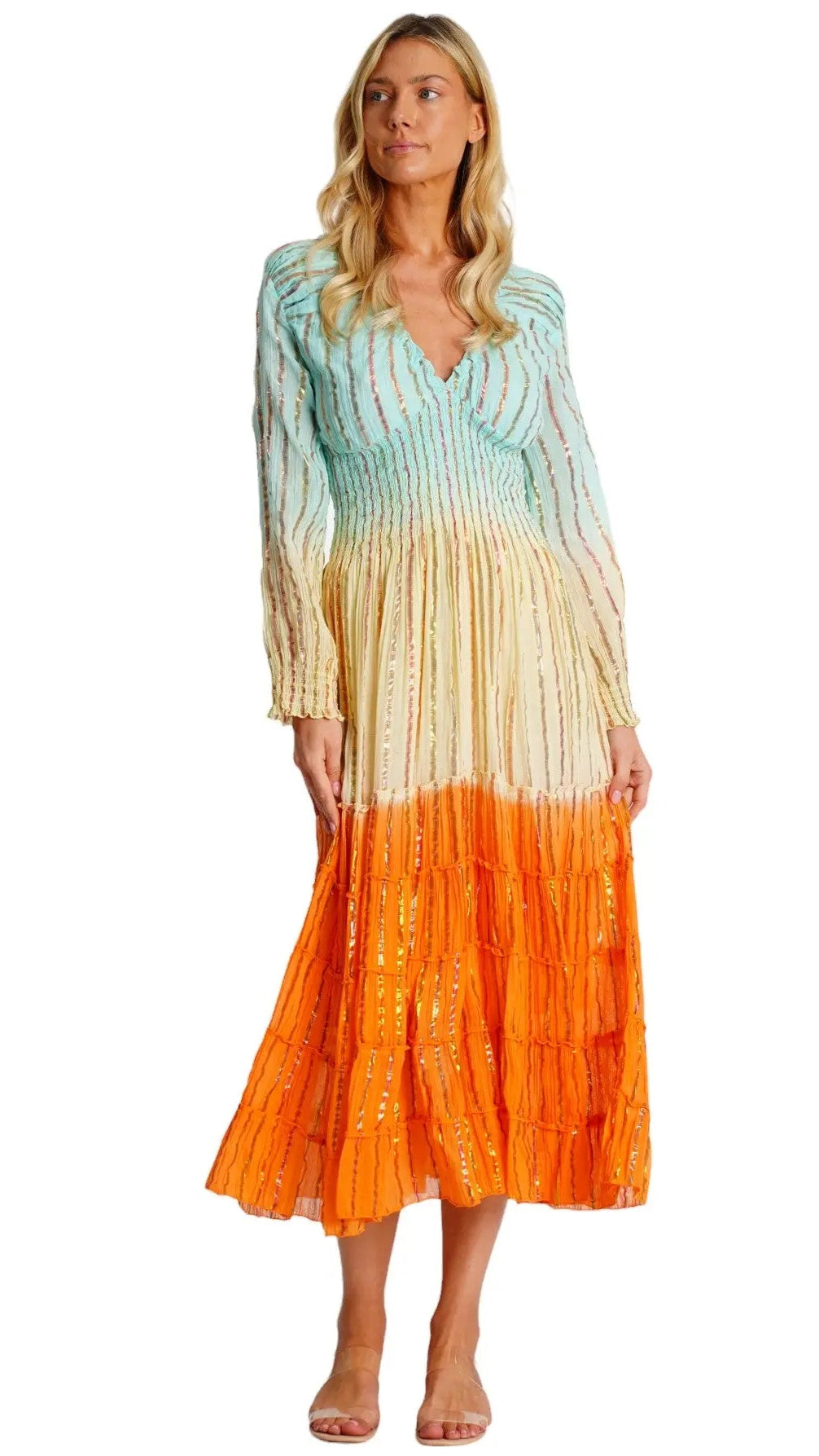 Womens Vintage Boho Maxi Dress  La Moda Clothing
