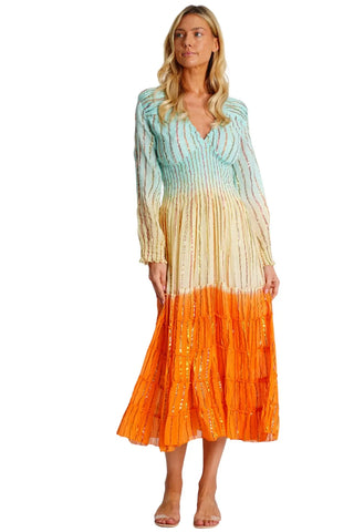 Womens Vintage Boho Maxi Dress  La Moda Clothing