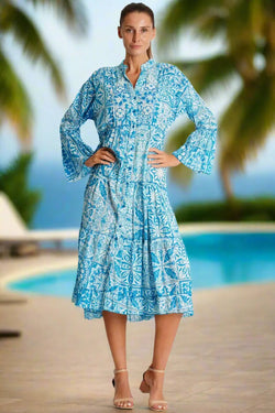 Danae Midi Shirt Dress  La Moda Clothing