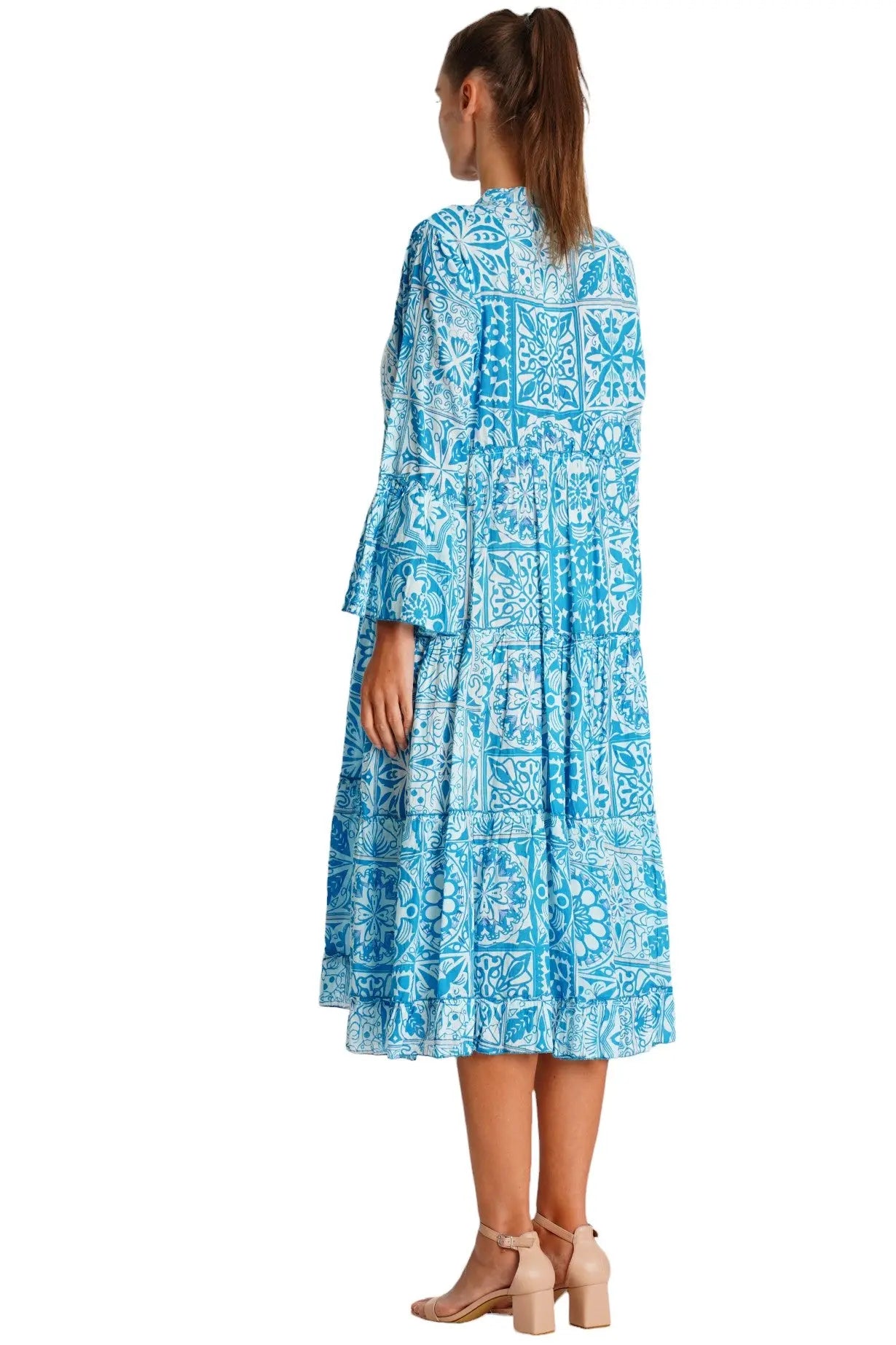 Danae Midi Shirt Dress  La Moda Clothing