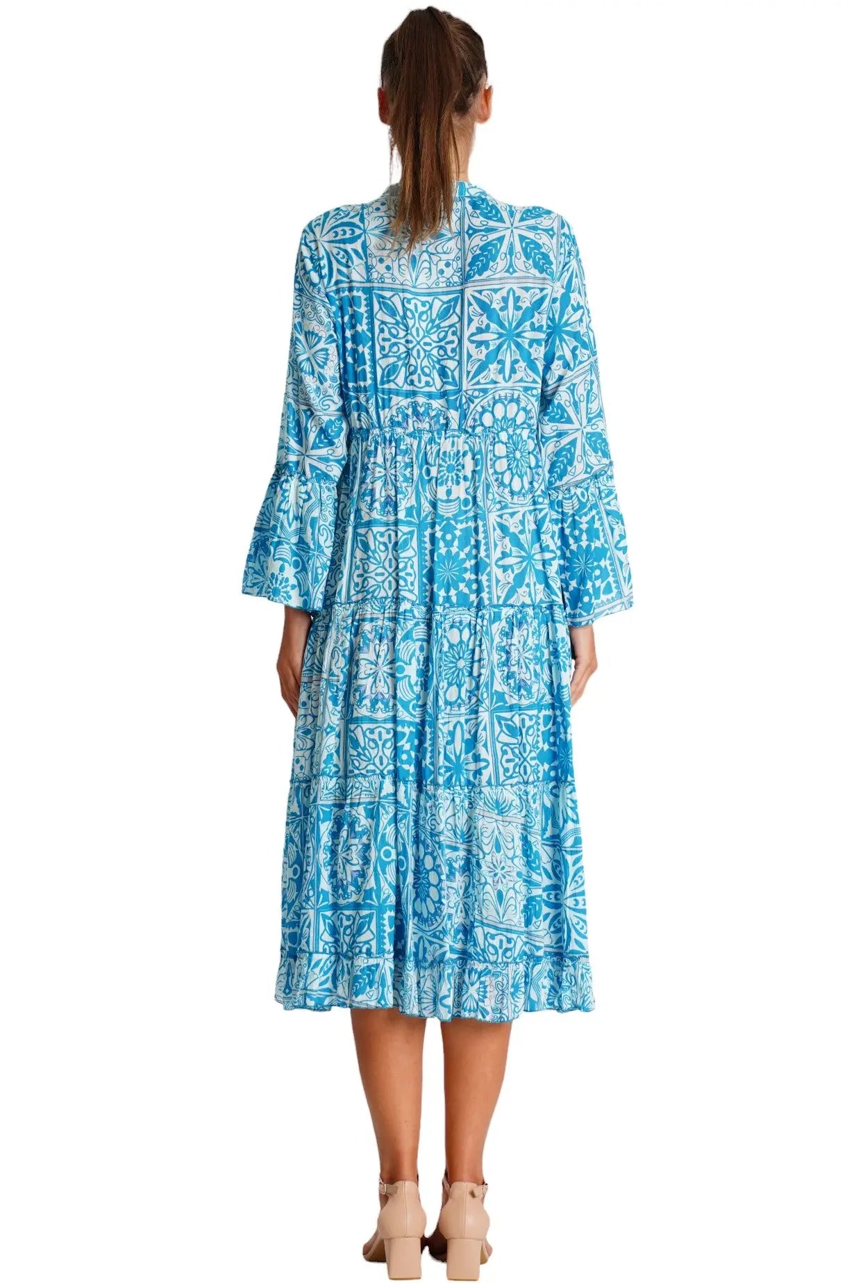 Danae Midi Shirt Dress  La Moda Clothing
