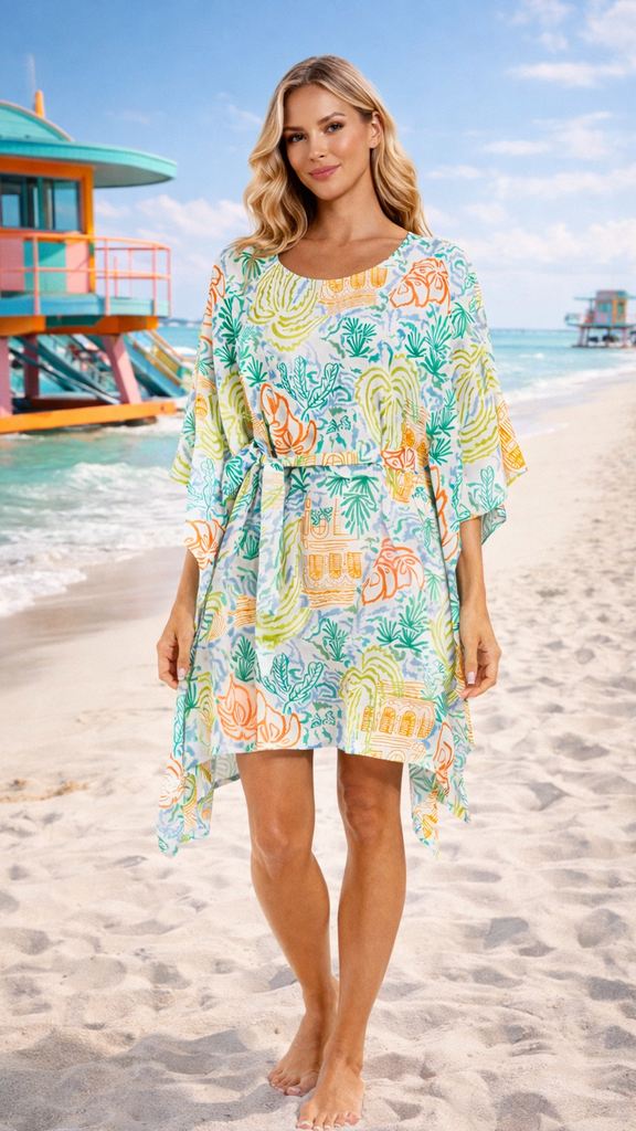 Miami Beach Caftan Dress – Luxury Resort Wear | Club Moda  La Moda Clothing