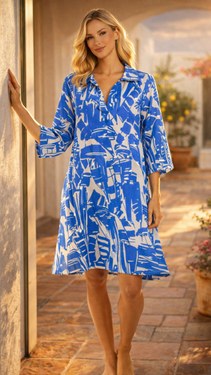 Resort Wear Mini Dress | Luxury Vacation Dress  La Moda Clothing